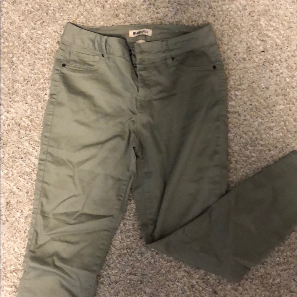 Sage Green Skinny Jeans
